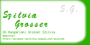 szilvia grosser business card